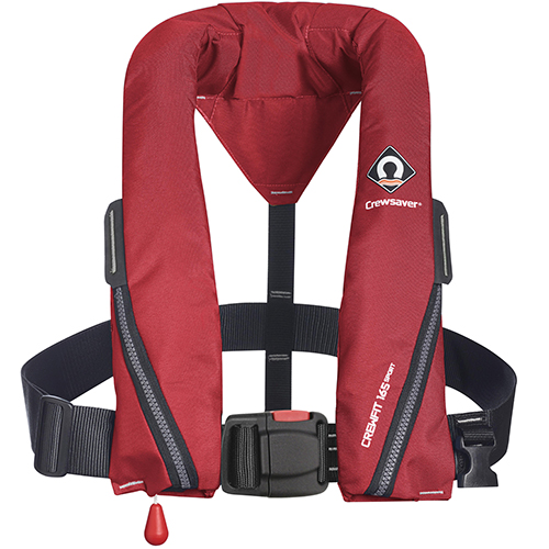 crewsaver crewfit sport 165n red non harness
