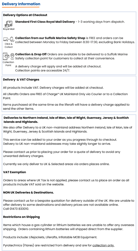 Ocean Safety Inshore First Aid Kit Suffolk Marine Safety