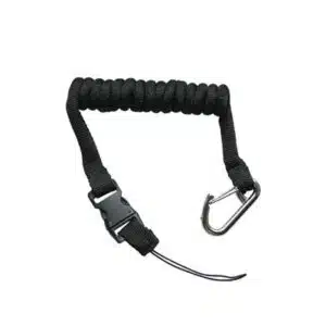 Coil Tether & Carabiner Clip for Icom VHF Handheld Two Way Radios
