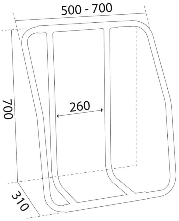 Osculati Vertical Liferaft Cradle - Image 3