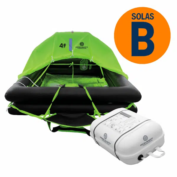 10 Person Ocean Safety Ocean Regatta ISO 9650-1 Liferaft – Solas B Container