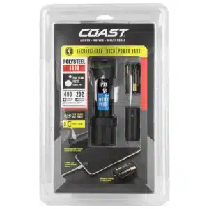 Coast Polysteel 400R Rechargeable LED Torch