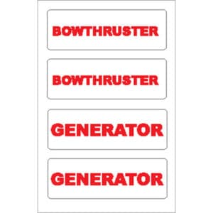 Nauticalia sticker – Bow thruster/generator