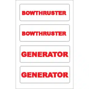 Nauticalia sticker – Bow thruster/generator