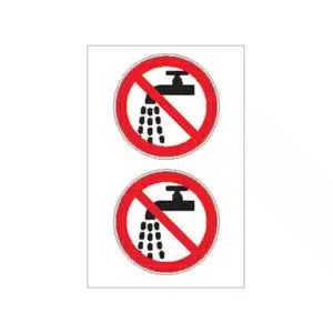 Nauticalia sticker – Save Water – Round