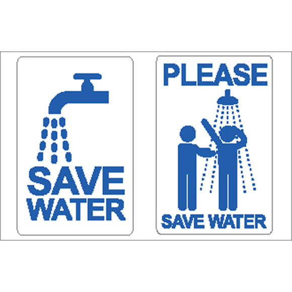 Nauticalia sticker – Please save water